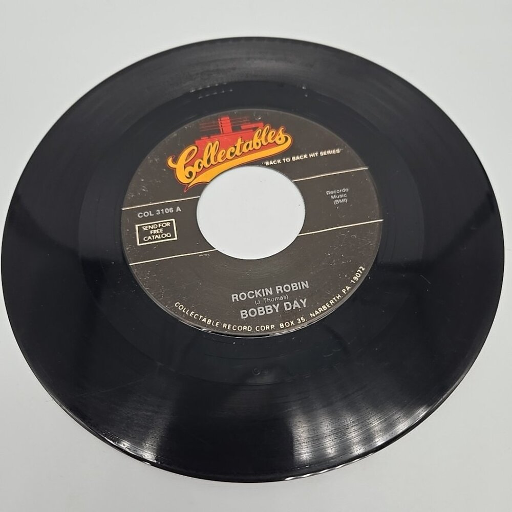 Rockin Robin by Bobby Day Little Bitty Pretty One by T Harris 45 RPM VNYL Record